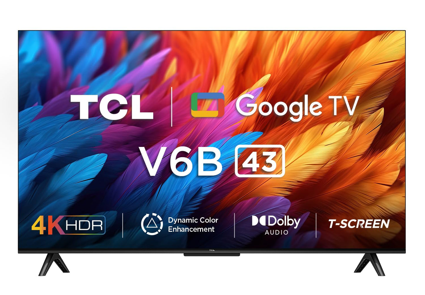TCL Television 43" 4K UHD Smart Google TV 43V6B